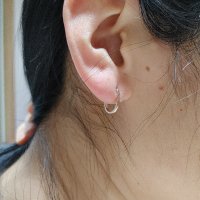 review of 14k 베이직 미니 원터치 링 귀걸이 4 6 8mm 귓바퀴 링 피어싱