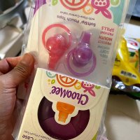 review of ChooMee 츄미 토퍼 파우치 탑 그린 퍼플 2개 SoftSip Food Pouch Top Silicone Green Purple