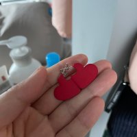 review of [아이유/제니/조이 착용] White Heart Line Earrings