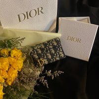 review of DIOR 오블리크 포켓 카드지갑 블루 S5611CTZQ M928