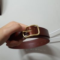 review of YURT Basic Slim Belt_Choco 102964