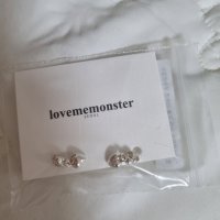 review of 러브미몬스터 Mini Hematite Pearl Ring Earrings