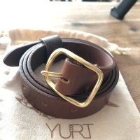 review of YURT Basic Slim Belt_Choco 102964