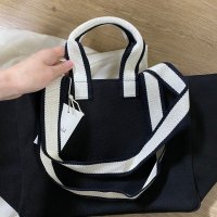 review of [언폴드] Woven shopper bag (pink)