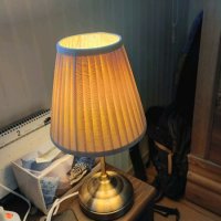 review of Pleats Wood Lamp 감성 우드 플리츠 단스탠드 침실 조명 빈티지 무드등 램프 협