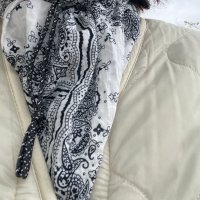 review of 비비드솔리드 Rope silk mini scarf