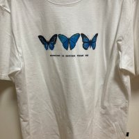 review of [낫띵이즈베럴댄미] BUTTERFLY X-RAY T-SHIRTS_white T025