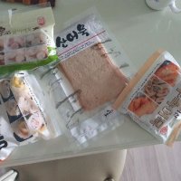 review of 아워홈 고추잡채 만두속 어묵 1kg