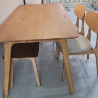 review of 수납 식탁세트 가정용 원형 테이블 단단한 고급 의자 아파트용