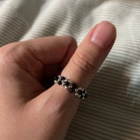 review of 925 Onyx Flower Ring