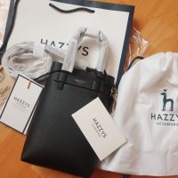 review of HAZZYS ACC 헤지스 브라운 체크 손잡이 미니 크로스백 데일리 폰가방 나일론 숄더백