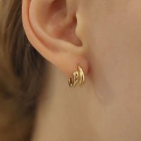 review of [하스] BF032 Mini heart volume earrings