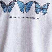 review of NOTHINGISBETTERTHANME FANCY FLOWER TEE M