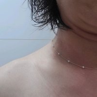 review of 14k 18k 비즈 천연석 스톤 원석 볼 선물 담수 진주 목걸이