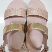 review of 핏플랍 FITFLOP 델타 백스트랩 샌들 래더 미러 로즈골드 M53-556