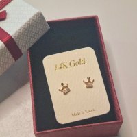 review of 14k 18k 컷팅 왕관 딸랑이 원터치 귀걸이