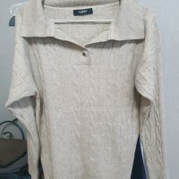 review of 닉앤니콜 OPEN COLLAR RIBBED KNIT