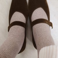 review of ROH SEOUL Rowie Mary jane shoes Velvet Khaki