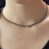 review of 카인더베이비 mixed big swa pearl necklace