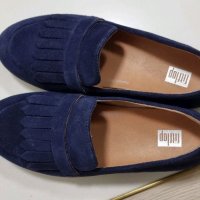 review of FitFlop 태슬 블랙 슬립 온 플랫 힐 라운드 토 프린지 디테일 패션 로퍼 로퍼 여성