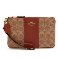 review of 코치 여성 더블 코너 집 손목 지갑 위슬렛 COACH DOUBLE CORNER ZIP WRISTLET 6649