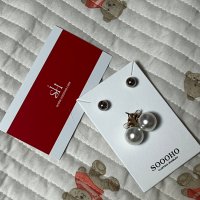 review of 실버 노블 진주귀걸이 한복 혼주 10mm 12mm 14mm