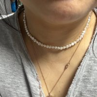 review of KNOTXKNOT 사랑스런 실버925 4-5mm 담수 진주 목걸이