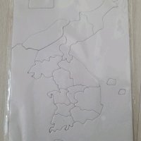 review of DIY 그리기퍼즐 한국지도 퍼즐만들기