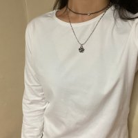 review of 카인더베이비 swarovski flower necklace