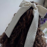 review of 엘리자베스 모먼트 Formal Double Ribbon Satin Hair Clip