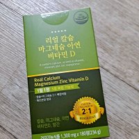 review of GNM 어골칼슘 마그네슘 아연 비타민D / 망간 폴리감마글루탐산 뼈건강  60정  3개