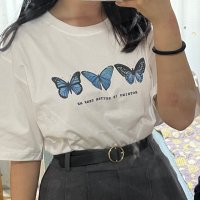 review of [낫띵이즈베럴댄미] FANCY FLOWER TEE_navy i23