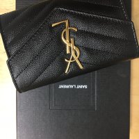 review of [YSL] 생로랑 모노그램 마틀라세 3단 반지갑 - 금장 / 은장