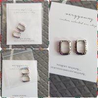 review of 봉보 유니크 각인 볼드 후프 실버링 귀걸이 Kitsch motives engrave hoop Earrings