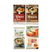 review of [청정원] 청정원 우동2종(가쓰오,김치)/칼국수/쫄면 4종 골라담기