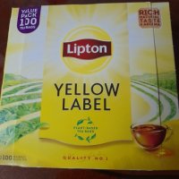 review of Lipton Yellow Label 립톤 옐로우라벨 홍차 블랙티 100티백 1개