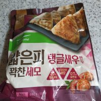 review of 풀무원 얇은피 꽉찬세모 탱글새우만두 480g