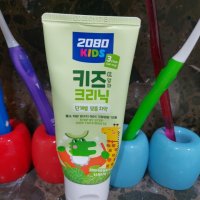 review of 2080 키즈 3스텝 치약 소다버블향 75g