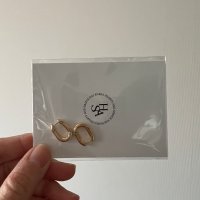 review of [하스] HE041 Classic HAS logo earrings 23HER3ER117