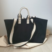 review of 언폴드 Woven shopper bag (green)