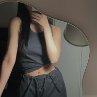 review of 포허 SHEER HALTER NECK PATTERN TOP SORA CHARCOAL