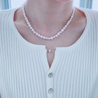 review of 딥브로우 classy pearl necklace (Silver 925)