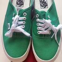 review of Vans 반스 캔버스 어센틱 뮬 그린