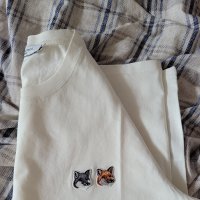 review of 메종키츠네 MAISON KITSUNE 공용 더블 폭스 헤드 패치 클래식 반소매 티셔츠 - 앤트러사이트 DOUB BU00103KJ0008P195