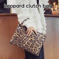 review of JNB Top Handle Faux Fur Leopard Clutch, Beige