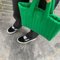 review of [시엔느] Suede Mini Padding Bag (Black)