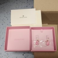 review of W 스와로브스키 아이코닉 스완 드롭 이어링 로듐 플래팅 Swarovski Iconic Swan Drop Earrin