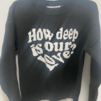 review of [러브이즈트루] PO HEART KNIT(BLACK) 4299414