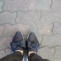 review of Ribbon slip-on sneakers(black) DG4DS23028BLK 국내매장판