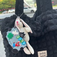 review of 23SS 벤시몽 COZY RABBIT KEYRING - 2color  NAVY  FREE